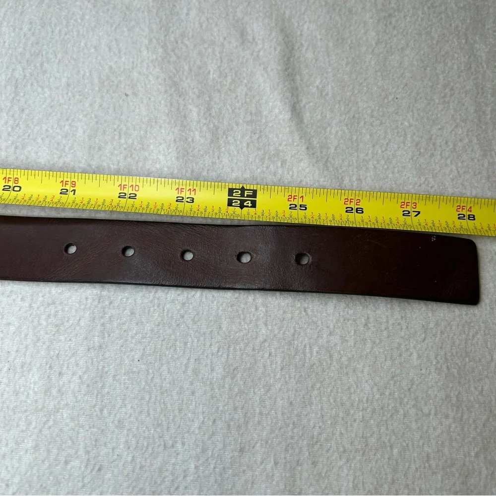 GAP Brown Leather Belt with Gold Buckle